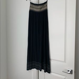 Velvet by Graham & Spencer Smocked Strapless Maxi